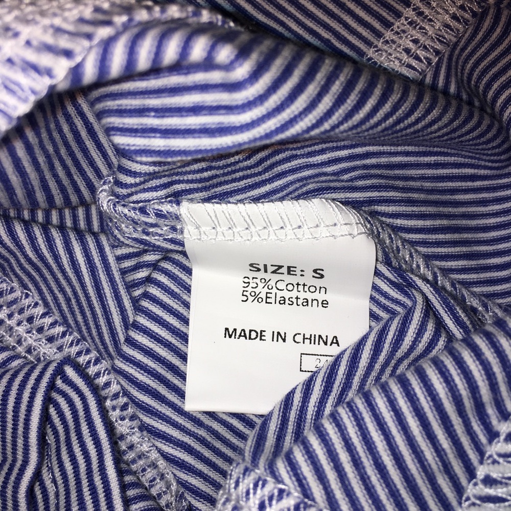 NWOT Multicolored Striped Oversized Top - Picture 9 of 9